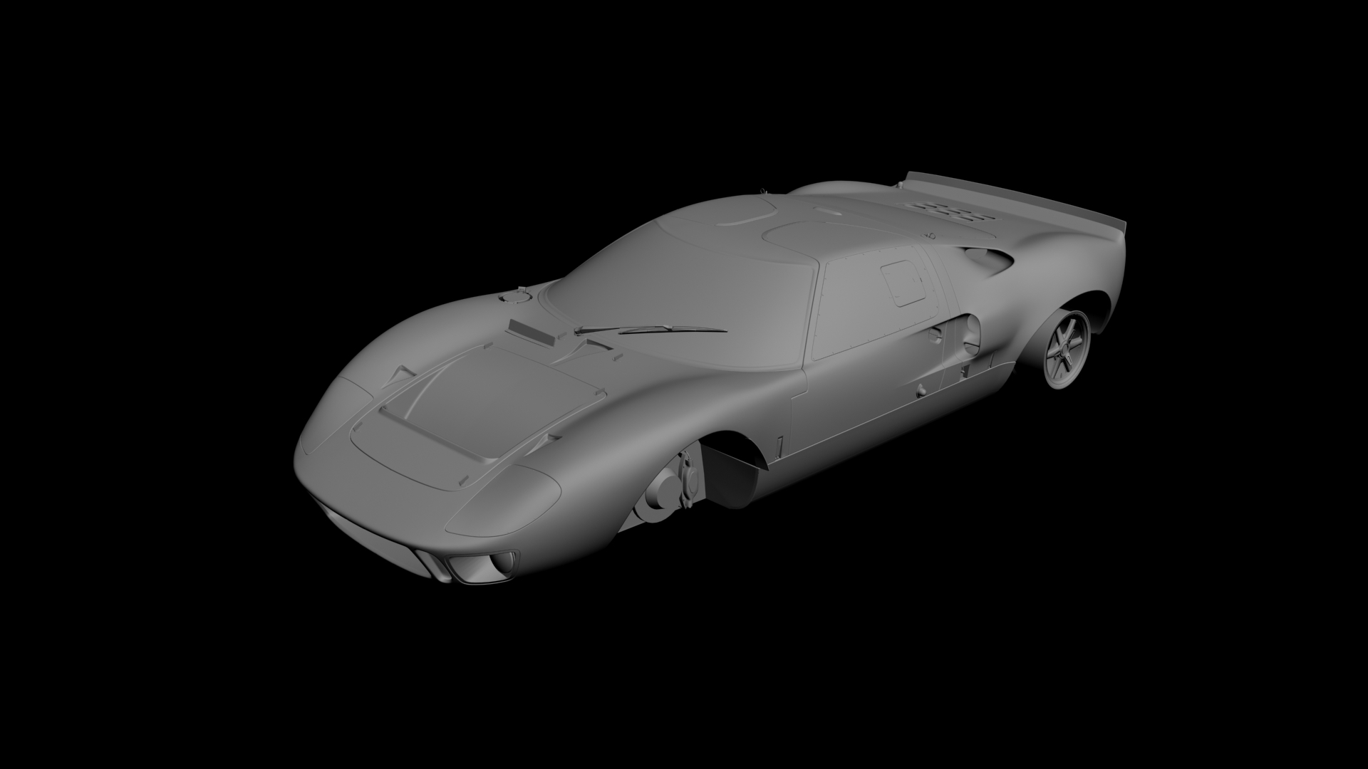 Ford GT40 MK1 3D model - 1