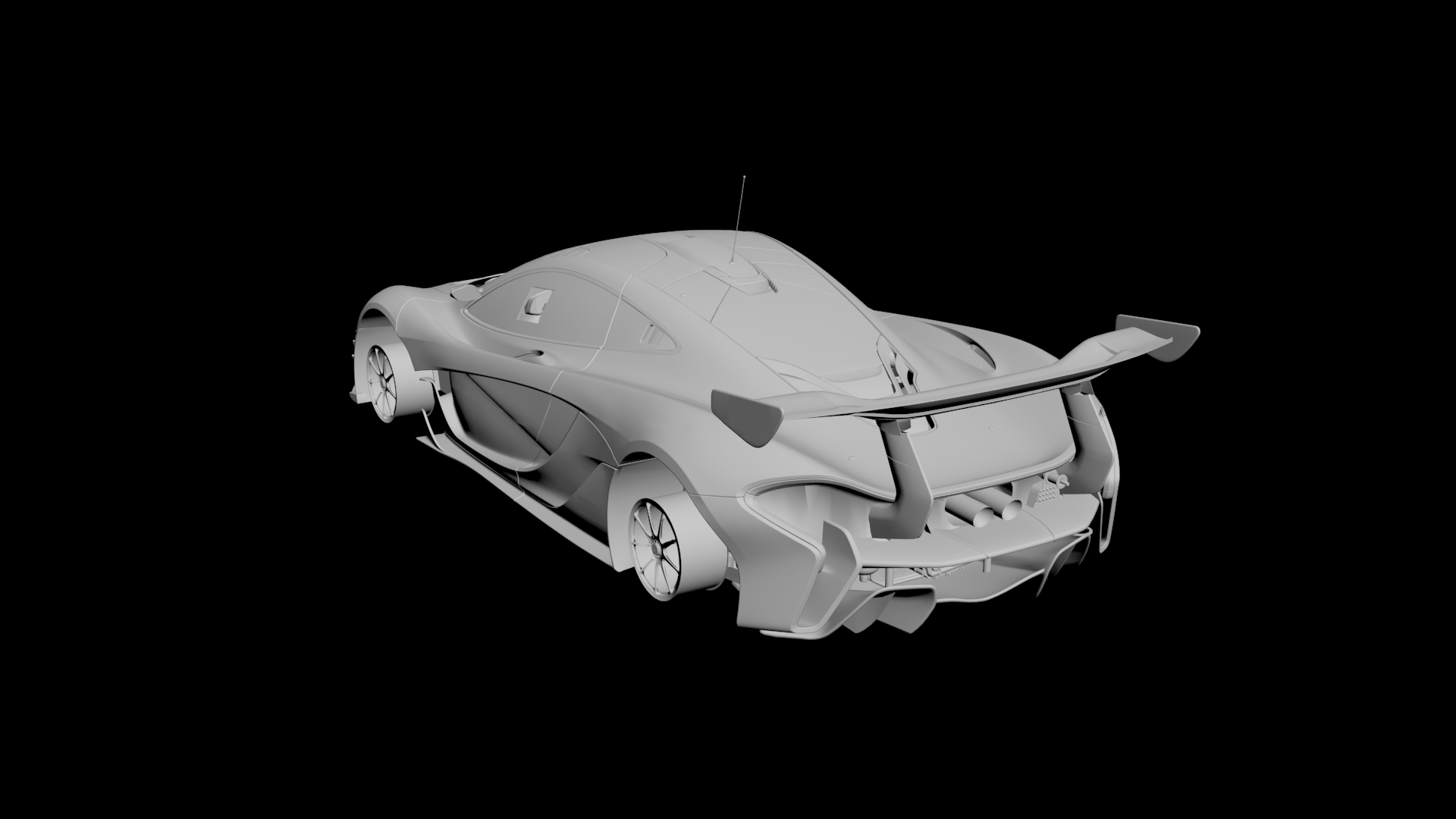 McLaren P1 GTR 3D model - 2