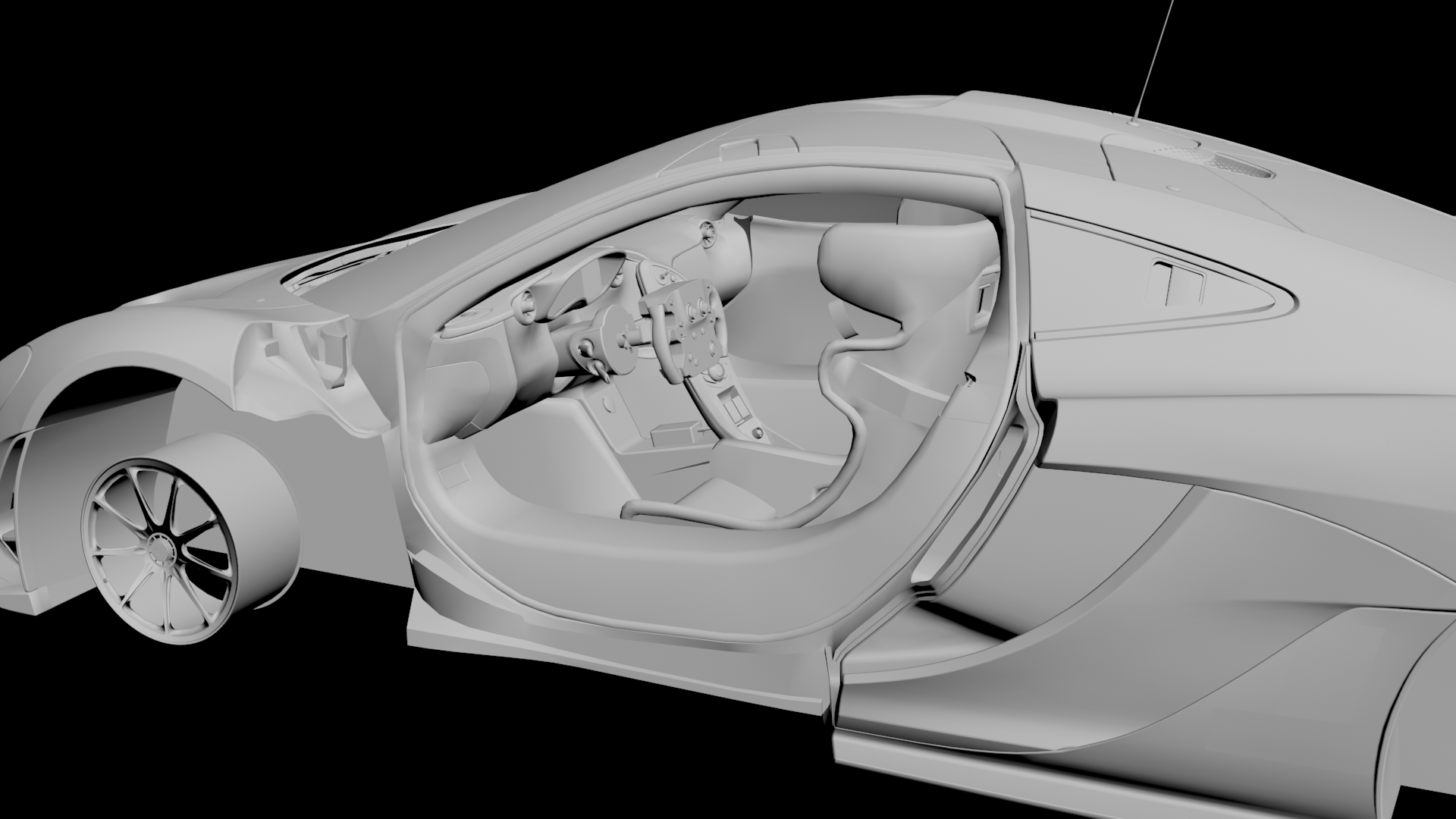 McLaren P1 GTR 3D model - 3