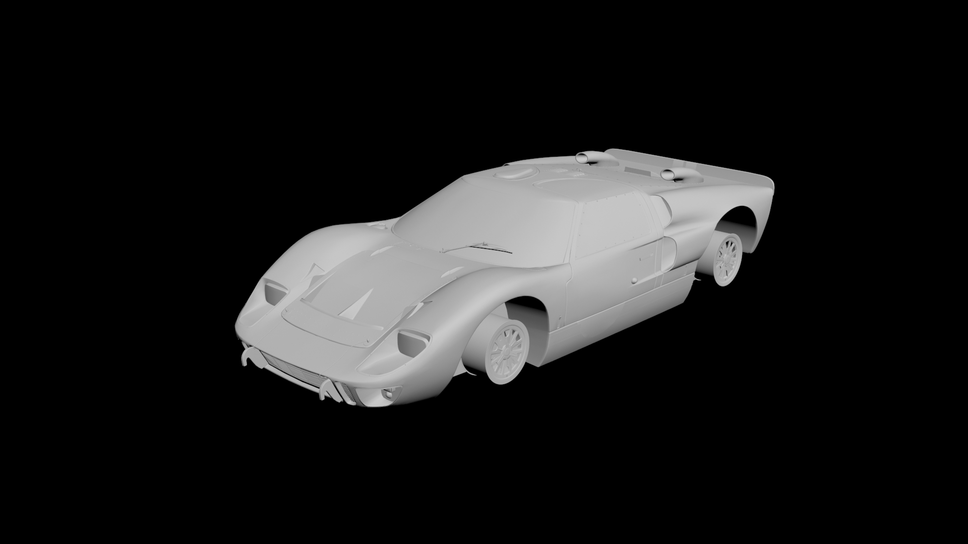 Ford GT40 MK2 3D model - 1