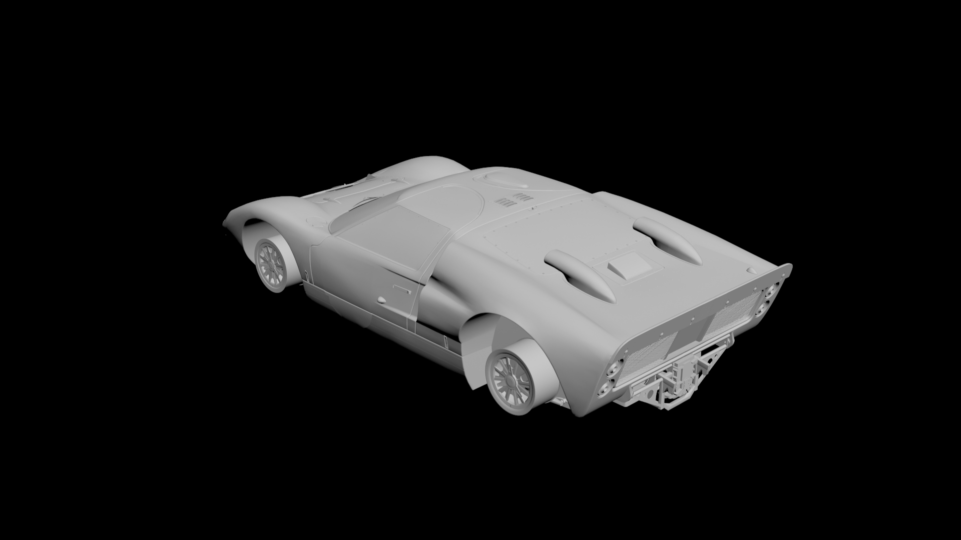 Ford GT40 MK2 3D model - 2