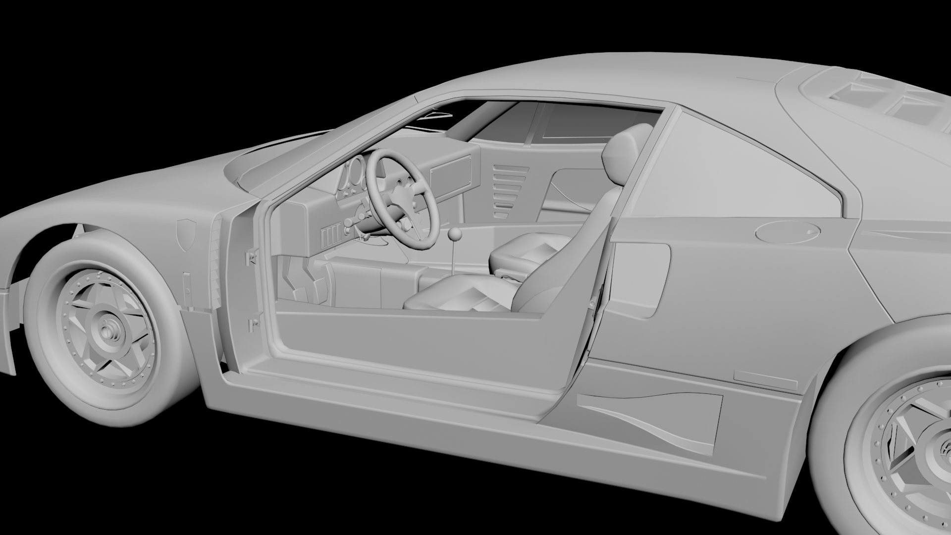 Ferrari F40 3D model - 3
