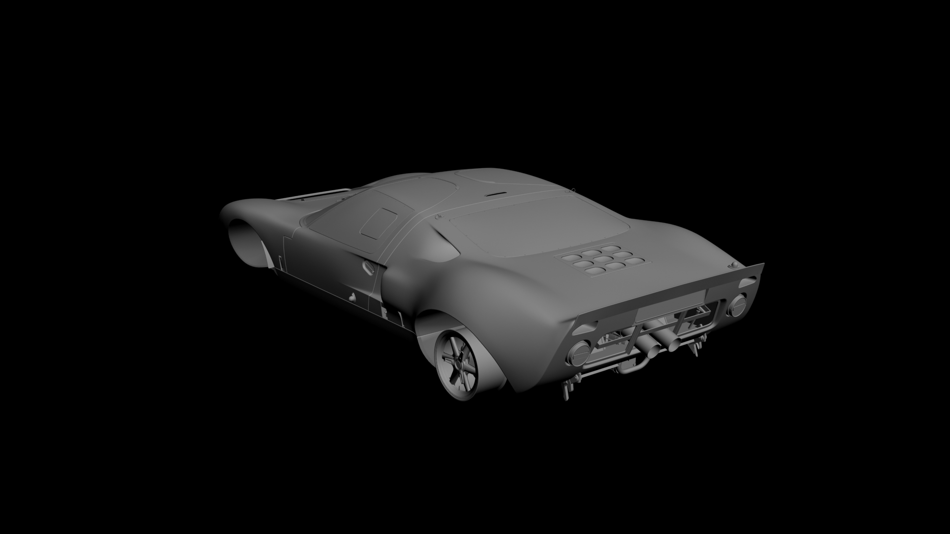 Ford GT40 MK1 3D model - 2