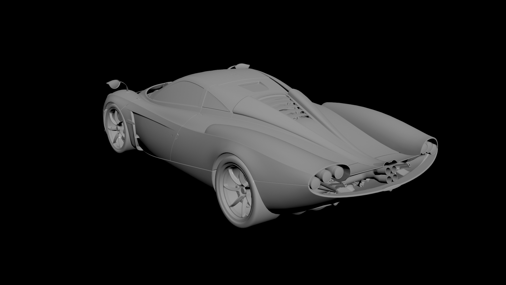 Pagani Huayra Codalunga 3D model - 2