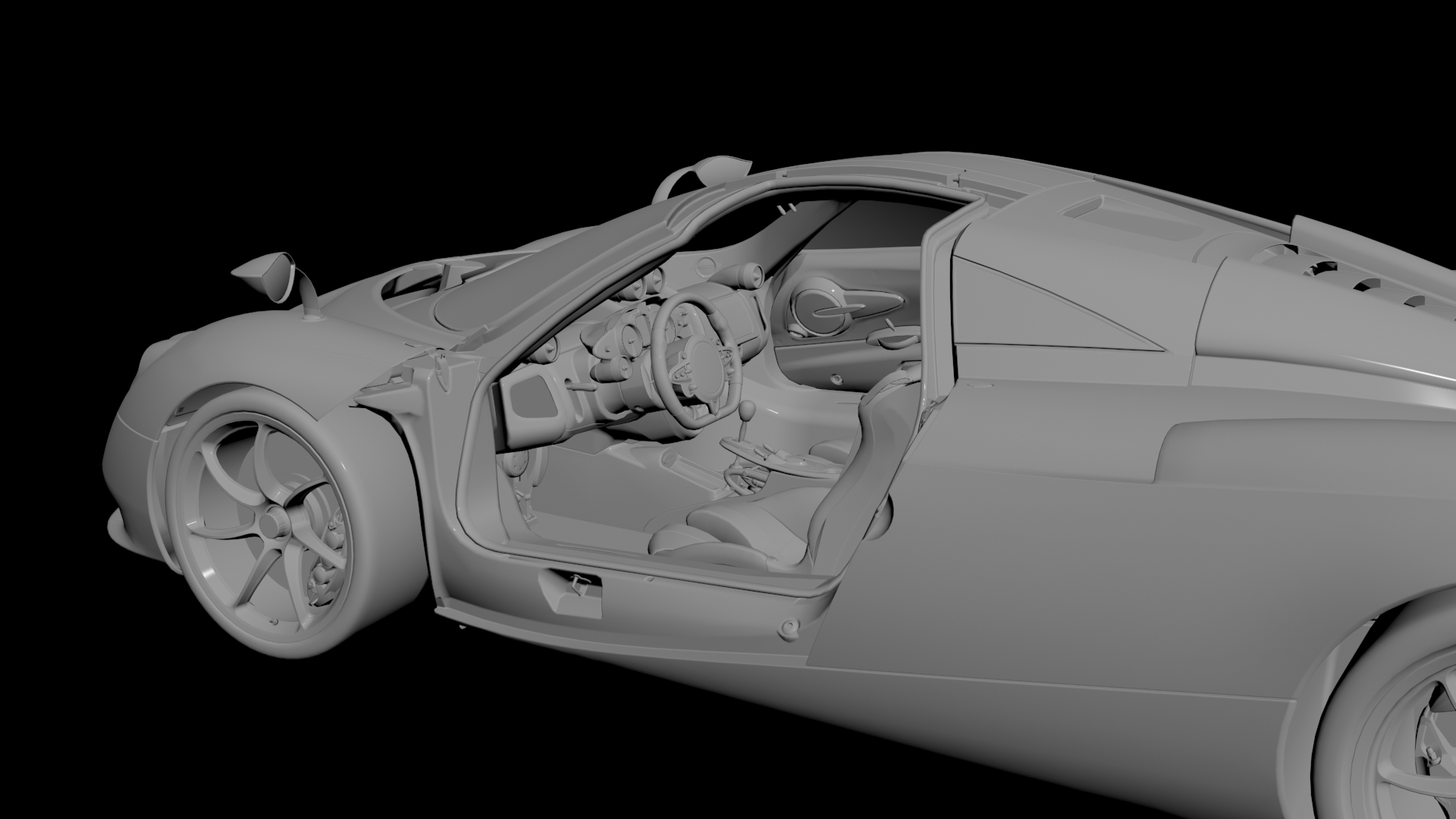 Pagani Huayra Codalunga 3D model - 3