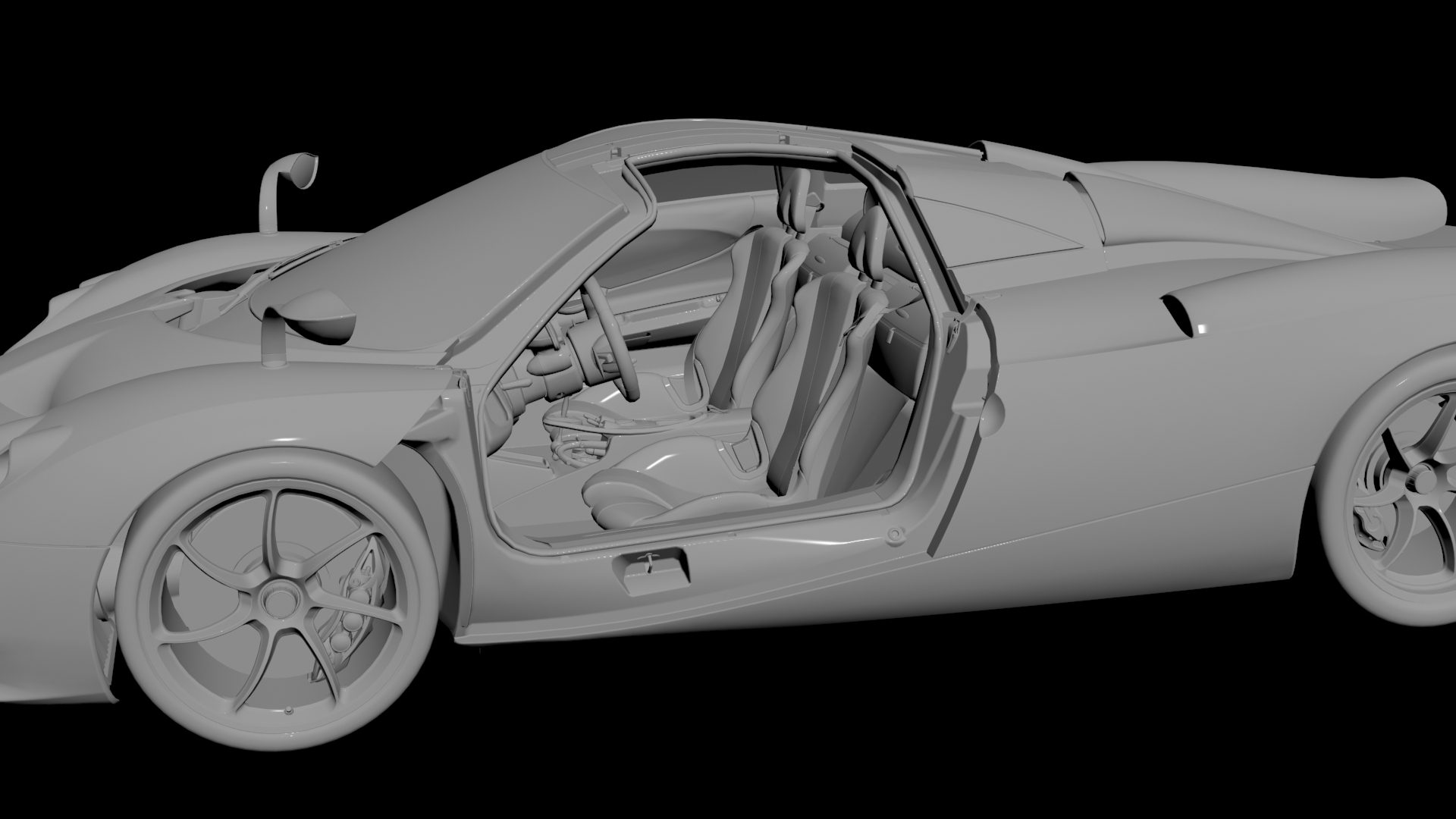 Pagani Huayra Codalunga 3D model - 4