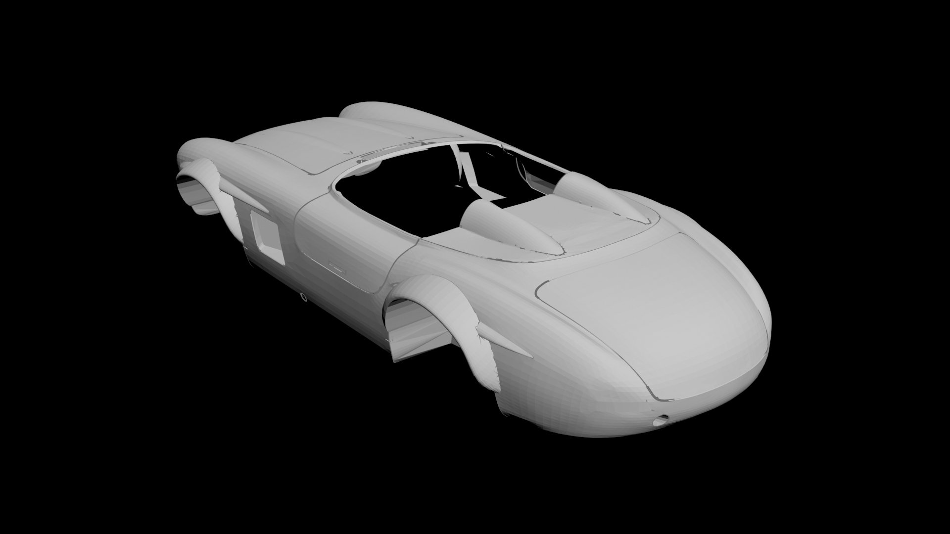 Mercedes 300SL Speedster Widebody Restomod 3D model - 2