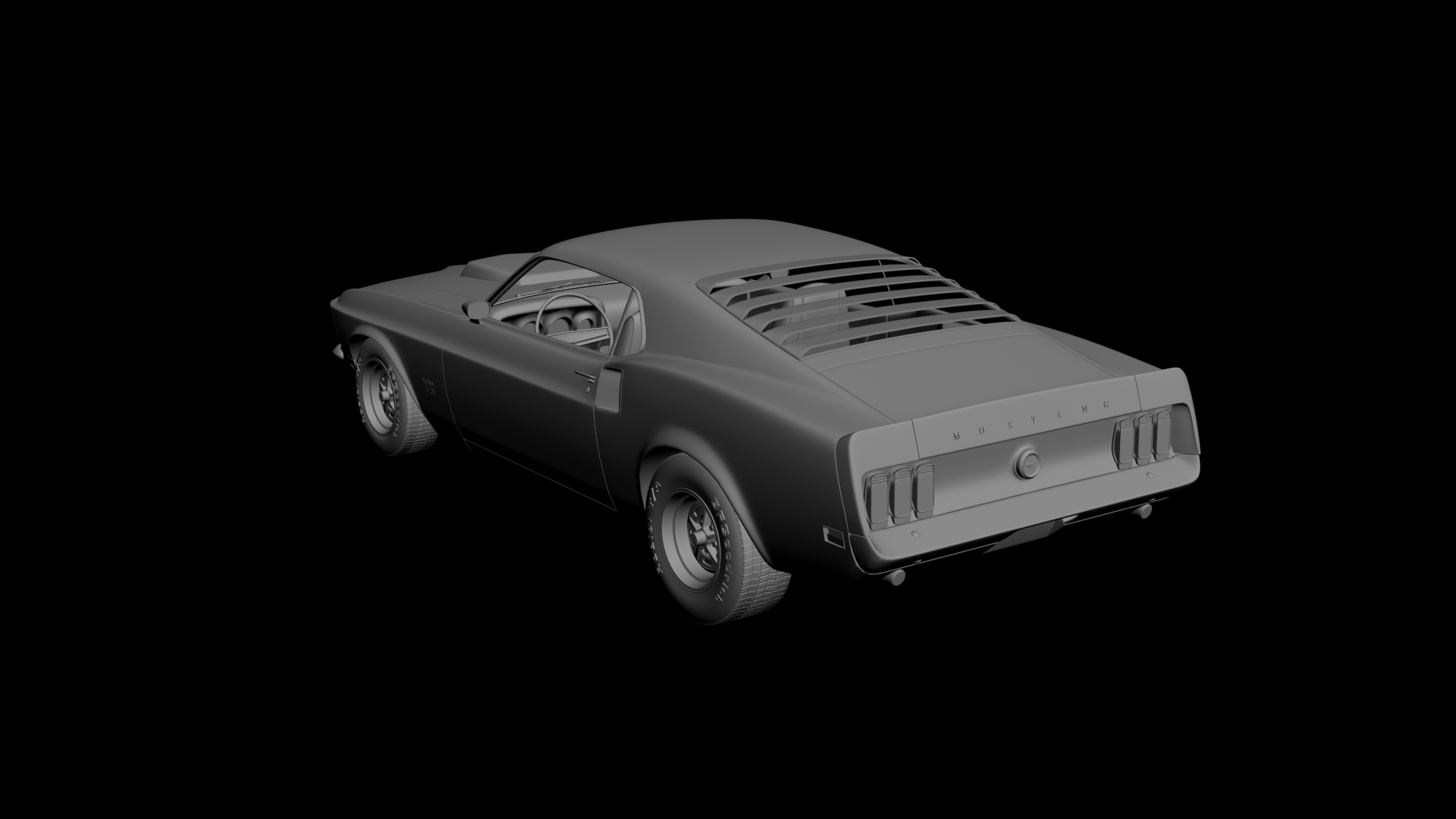 Ford Mustang Boss 429 3D model - 2