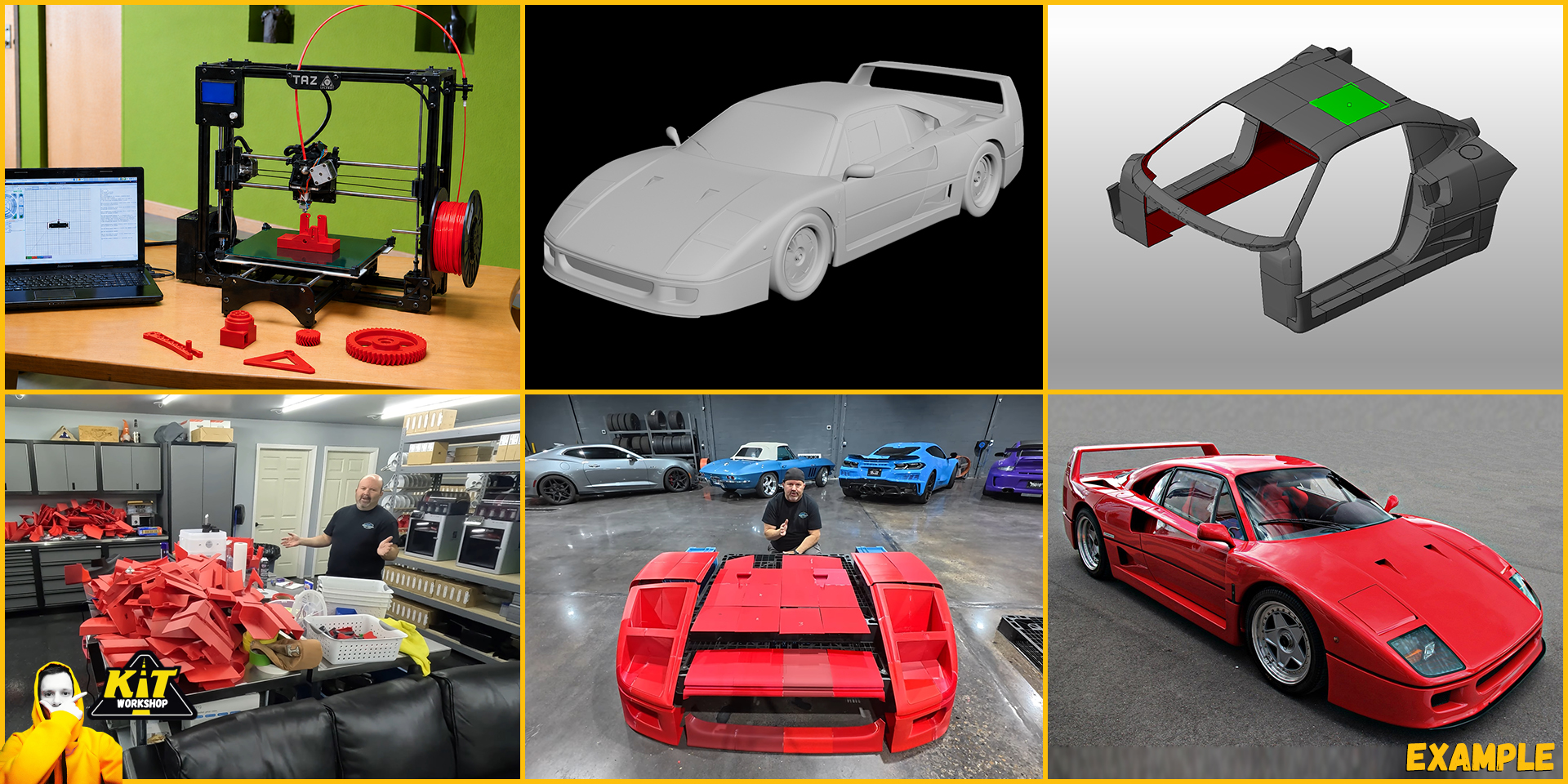 3D printed Ferrari F40 3D printing