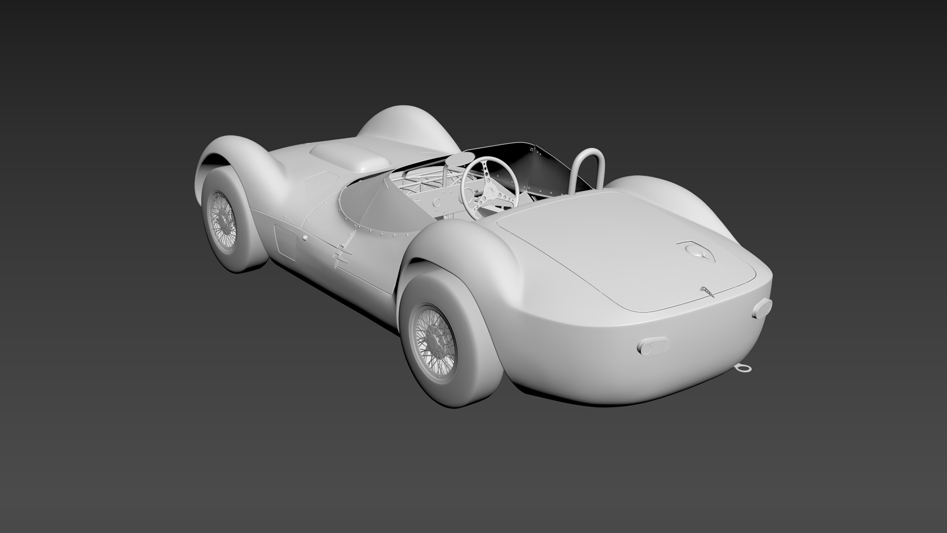 Maserati Tipo 61 Birdcage 3D model - 2