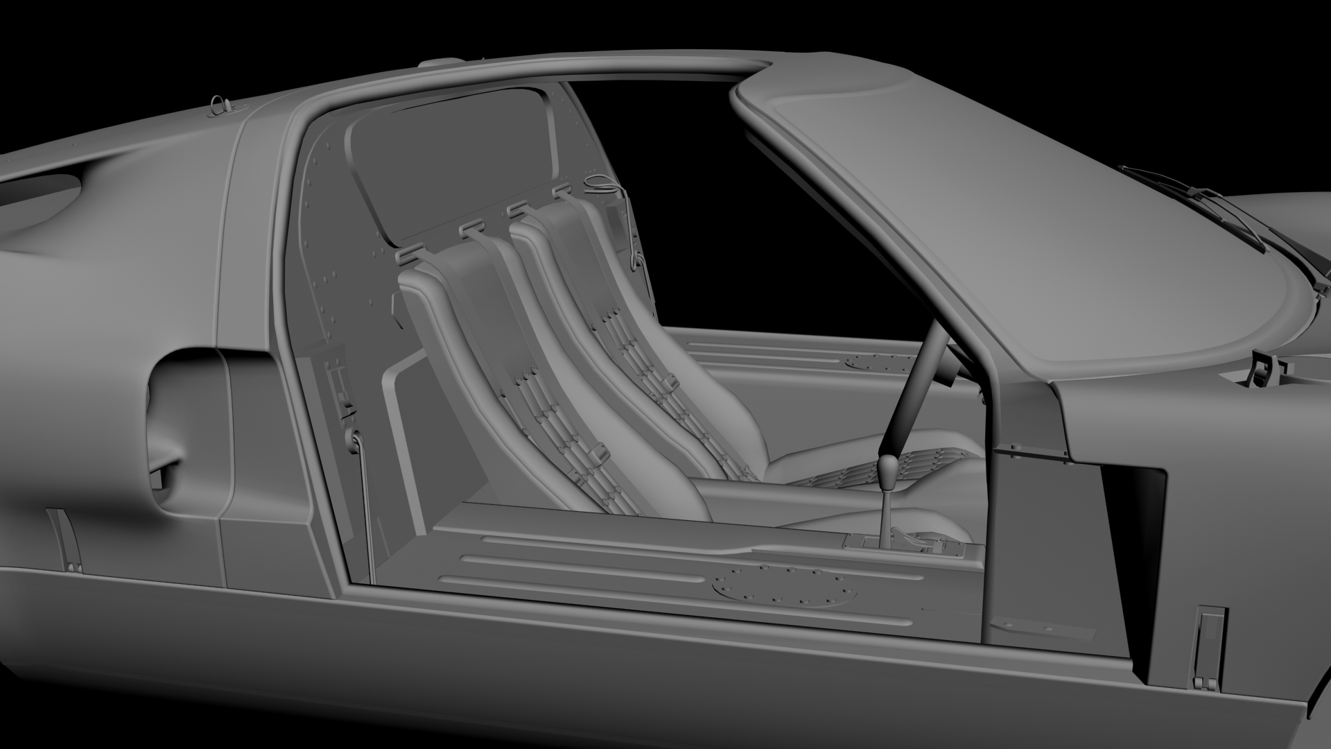 Ford GT40 MK1 3D model - 4
