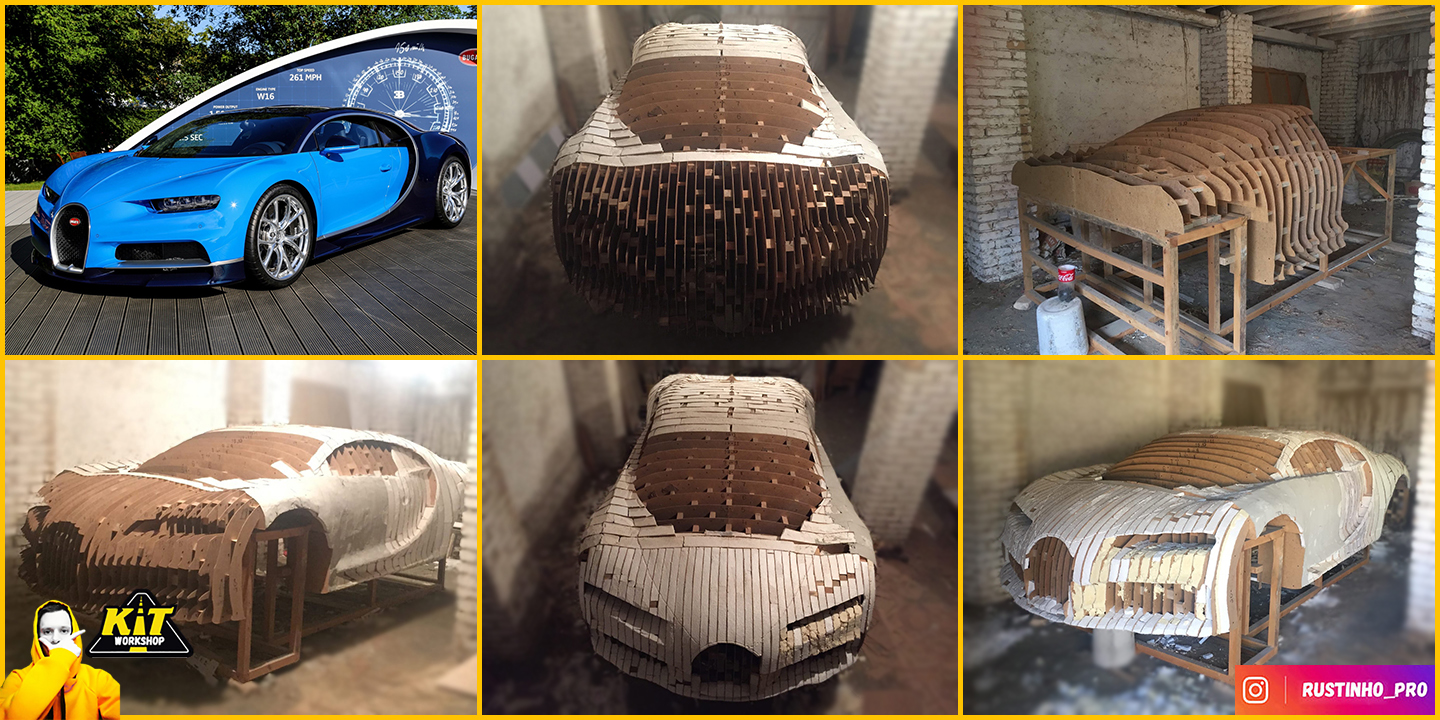 Bugatti Chiron replica build from car buck files