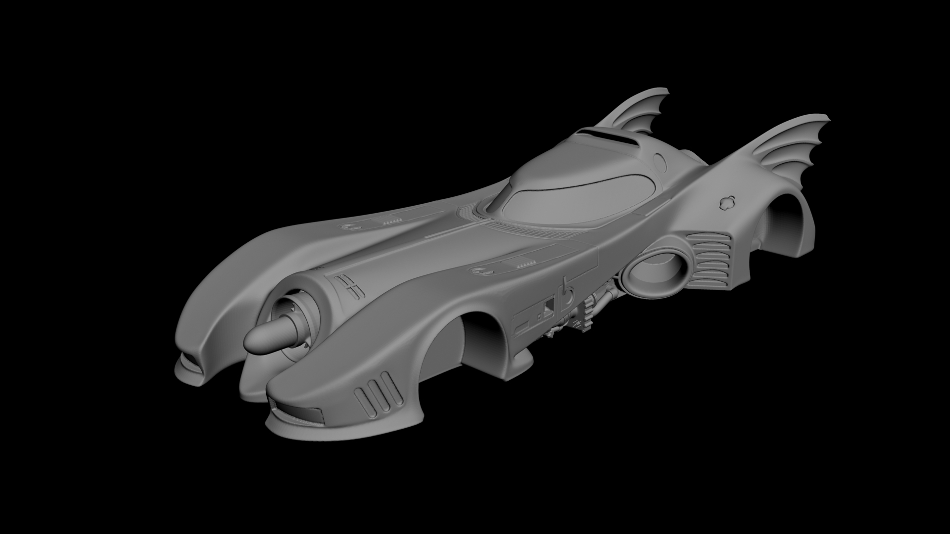 Batmobile 3D model - 1