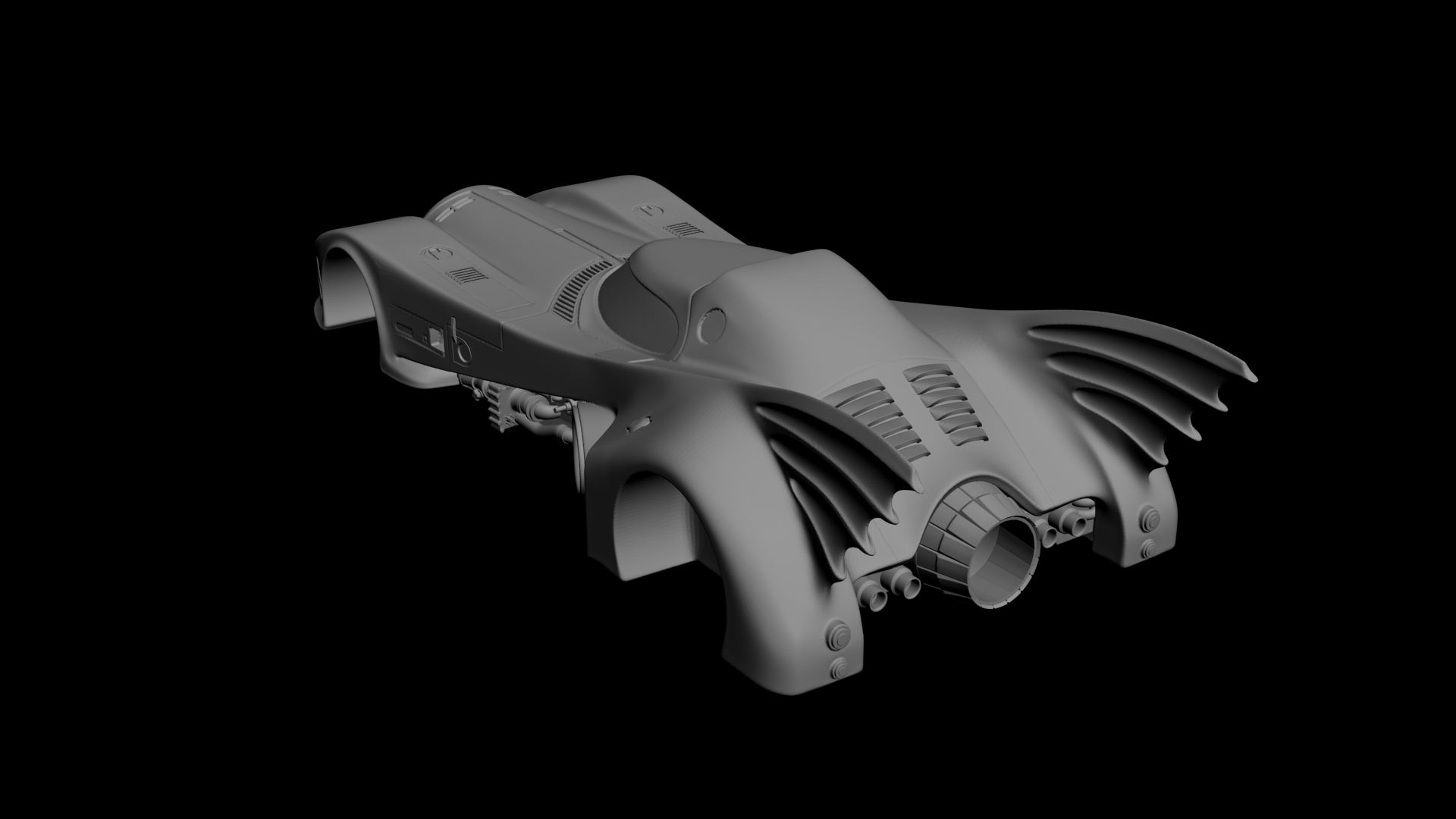 Batmobile 3D model - 2