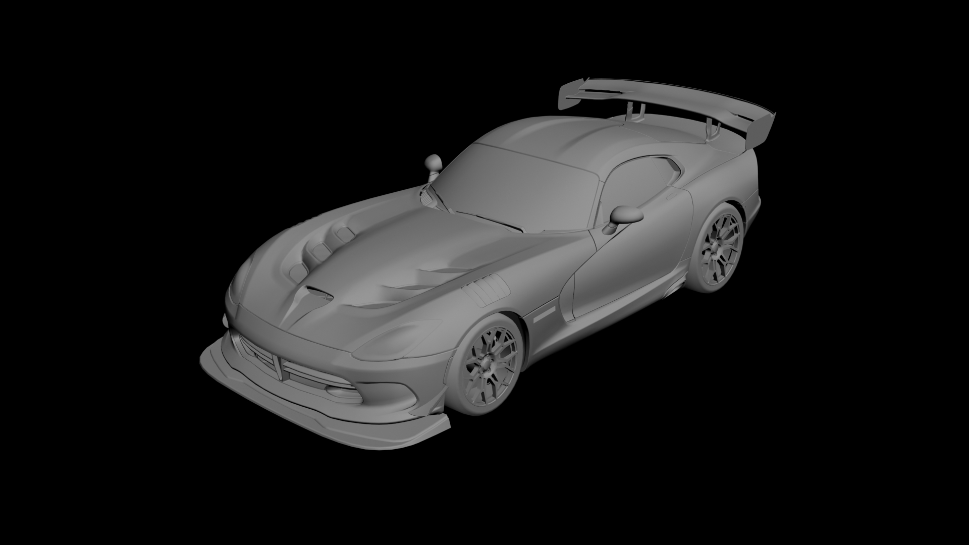 Dodge Viper ACR 3D model - 1