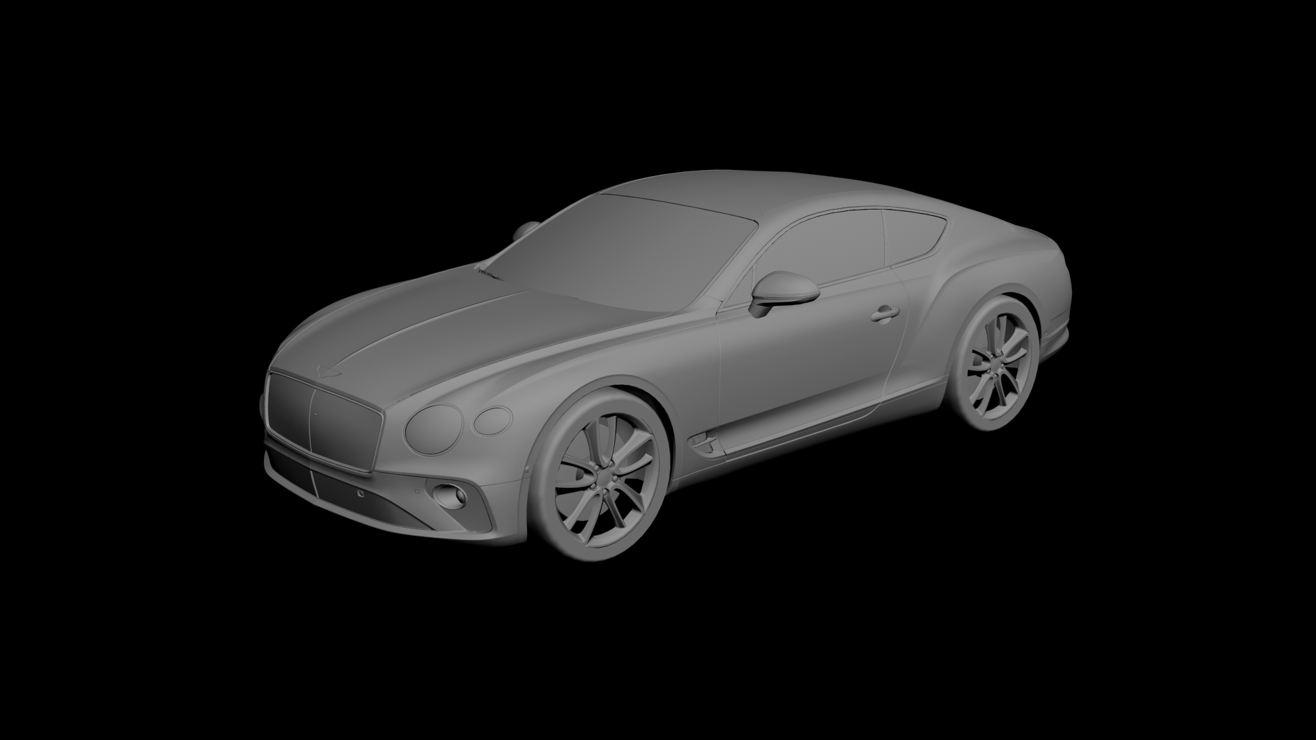 Bentley Continental GT 3D model - 1