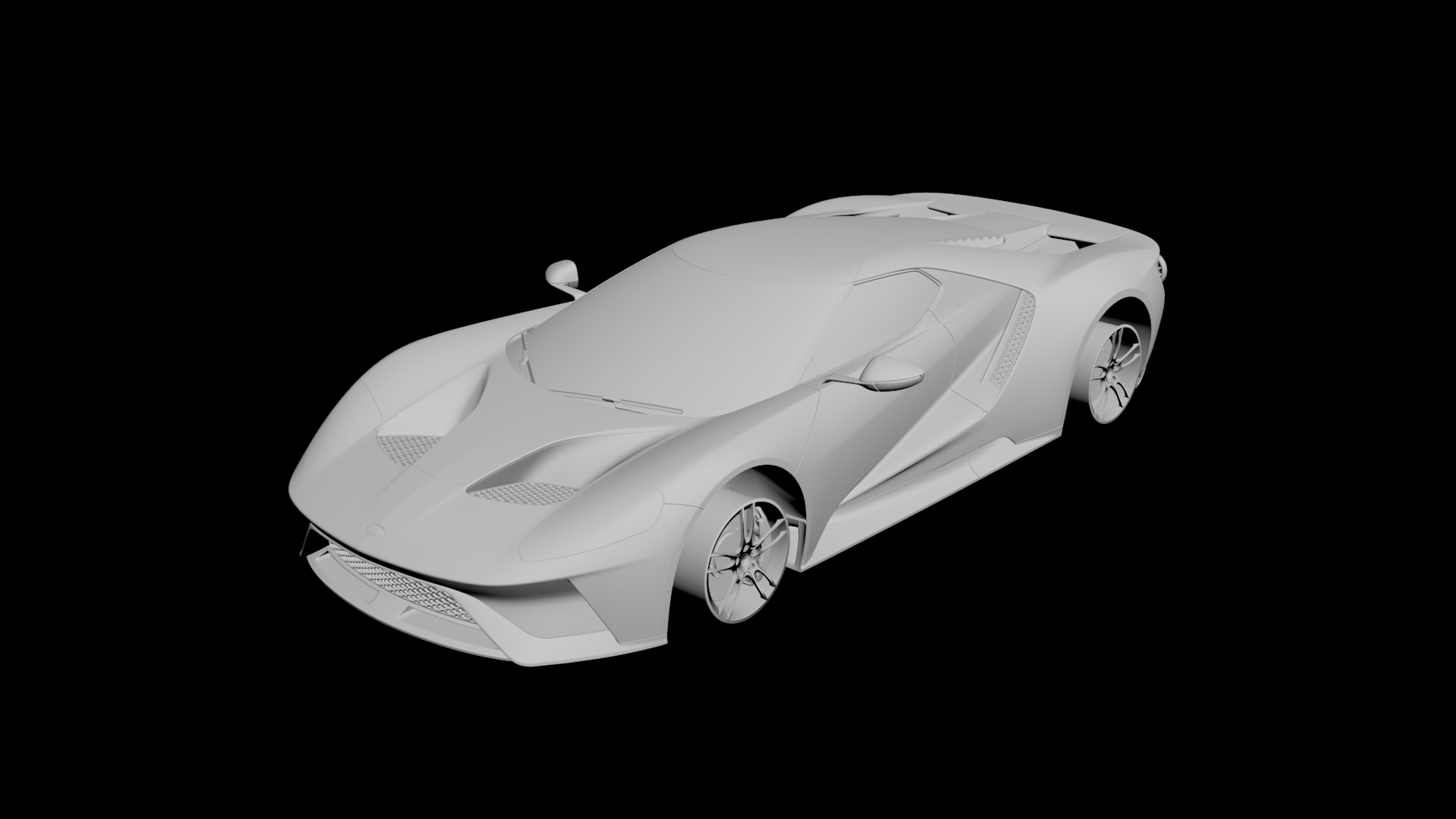 Ford GT 3D model - 1