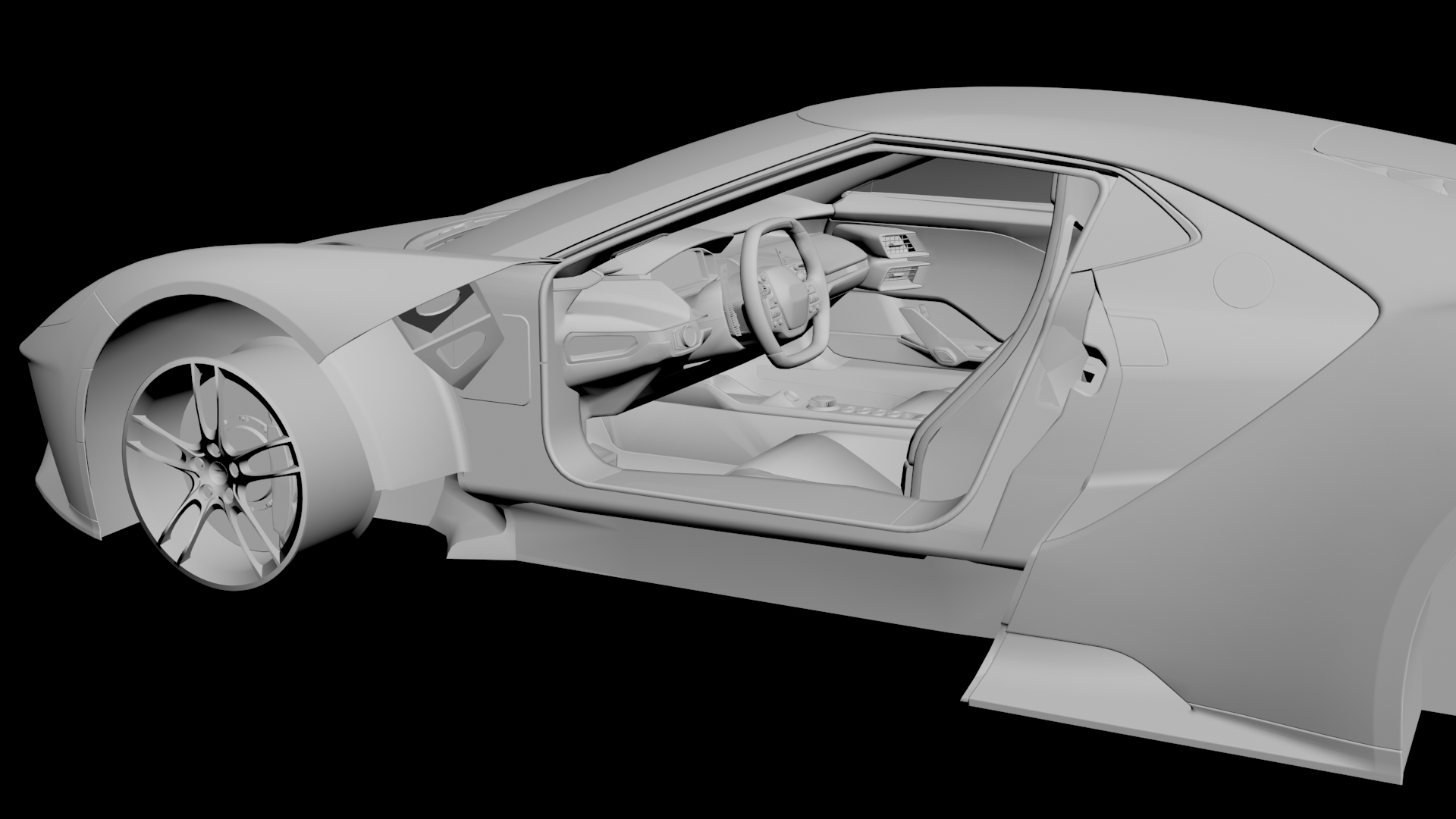 Ford GT 3D model - 3